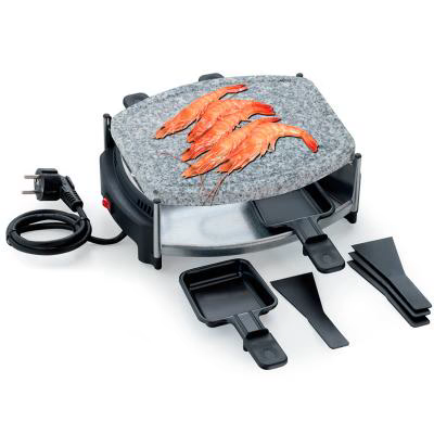 Raclette ovalada y piedra Samedan 4 personas