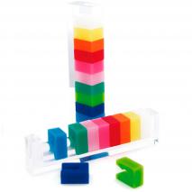 Set 10 marcadors copes quadrats colors