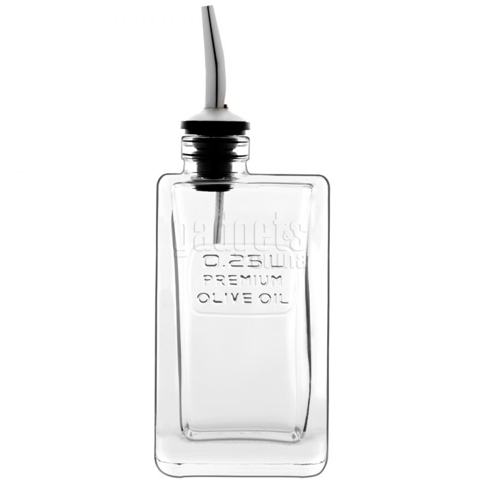 Botella cristal con tapón para aceite Oil 250 ml