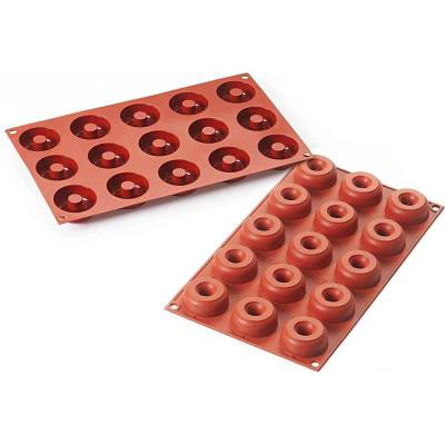Molde silicona Mini Donut 15 cav