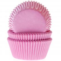 Paper cupcakes rosa clar x50