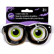 Cortador galletas Gafas y ojos (x2)