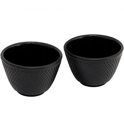 Set 2 tazas mug hierro fundido Jang negro
