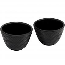 Set 2 tazas mug hierro fundido Jang negro
