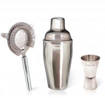 Set de coctelera 3 piezas inox