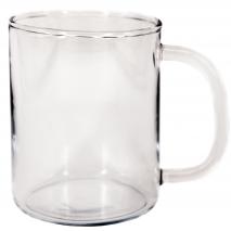 Taza mug recta cristal borosilicato