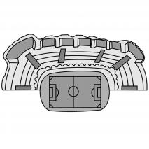 Molde Mona Pascua chocolate Estadio