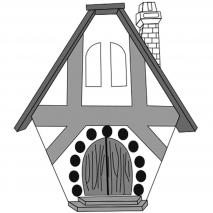 Molde Mona Pascua chocolate Casita Monta�a