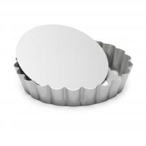 Molde mini redondo rizado base m�vil 10 cm