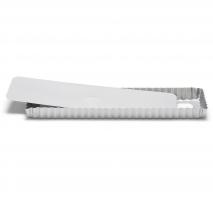Molde rectangular rizado con base extraible