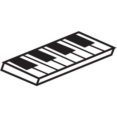 Molde turrón piano
