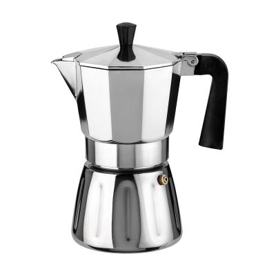 Cafetera italiana cuerpo acero inox