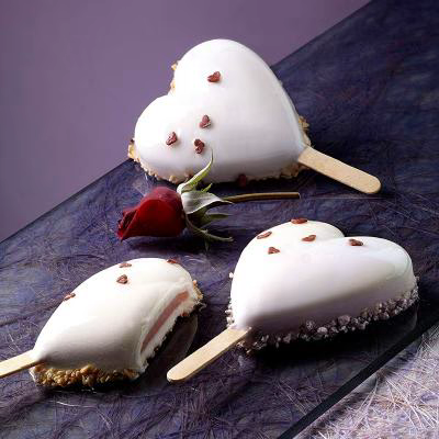 Molde helado Mini Corazones x3