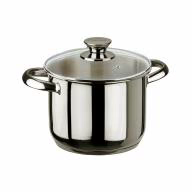 Olla acero Inoxibar Ecco con tapa cristal