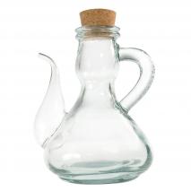 Aceitera vidrio tradicional con tapn corcho