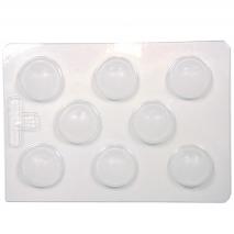Molde chocolate semiesfera 3 cm x8