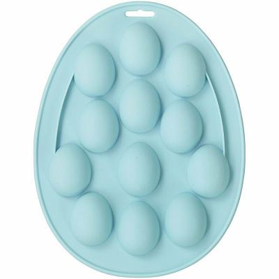 Molde silicona mini dulces Huevos de Pascua x12