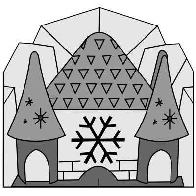 Molde Mona Pascua chocolate Casita de Hielo