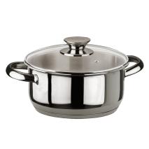 Cassola acer Inoxibar Ecco amb tapa vidre