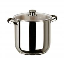 Olla alta para caldo con tapa cristal