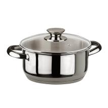 Cacerola acero Inoxibar Ecco con tapa cristal