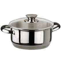 Cacerola acero Inoxibar Ecco con tapa cristal
