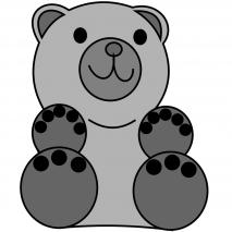 Molde Mona Pascua chocolate Oso de Peluche