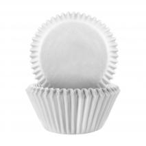 Papel mini cupcakes x60 blanco