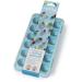 Molde cubitos con tapa Lekue x18 redondo turquesa