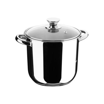 Olla acero Inoxibar Ecco con tapa cristal