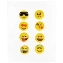 Marcadores de copa emoticonos x 8