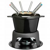 Fondue hierro fundido con 6 servicios