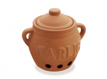 Bote para guardar ajos terracota