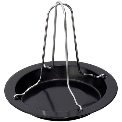 Asador para pollo horno con plato antiadherente