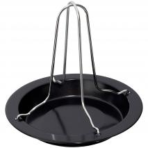 Asador para pollo horno con plato antiadherente