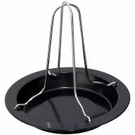 Asador para pollo horno con plato antiadherente