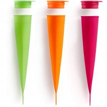Juego 3 moldes helado calippo colores