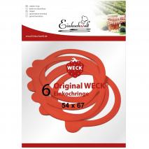 Pack 6 gomas recambio tarros Weck