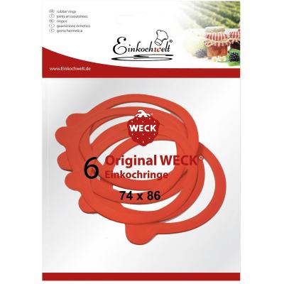 Pack 6 gomas recambio tarros Weck