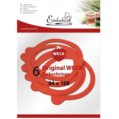 Pack 6 gomas recambio tarros Weck