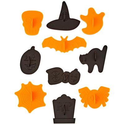 Juego 10 cortadores galletas Sello Halloween