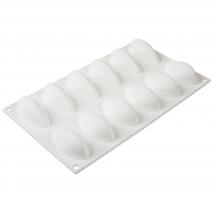 Molde silicona Quenelle x 12 cav