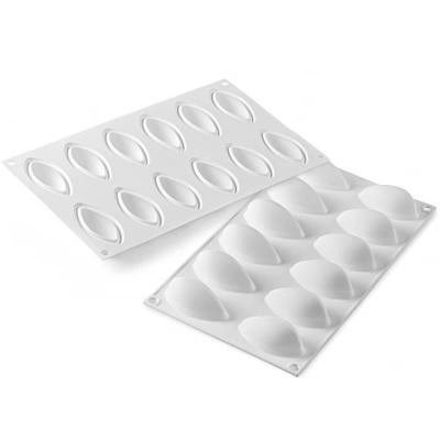Molde silicona Quenelle x 12 cav