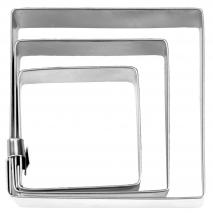 Set 3 talladors pastes quadrats