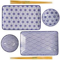 Set presentaci� sushi makis Blue 6 peces