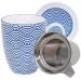 Set mug con filtro Nippon Blue olas