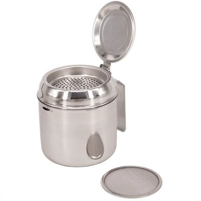 Grasera con tapa y colador