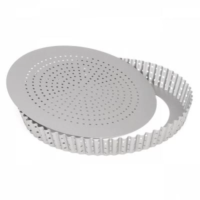 Molde redondo tartaleta perforado base m�vil