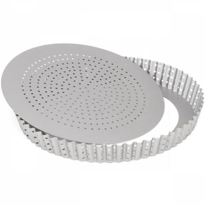 Molde redondo tartaleta perforado base m�vil