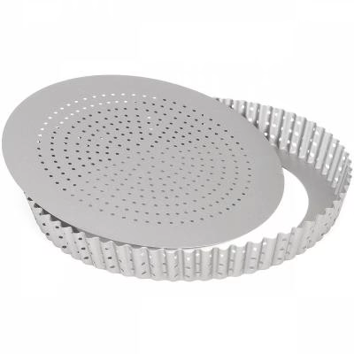 Molde redondo tartaleta perforado base m�vil